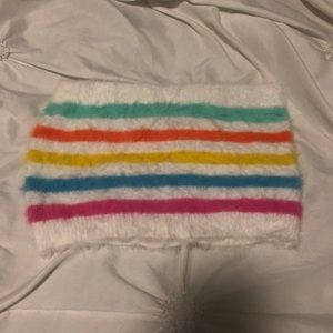 Colorful Striped Crop Top